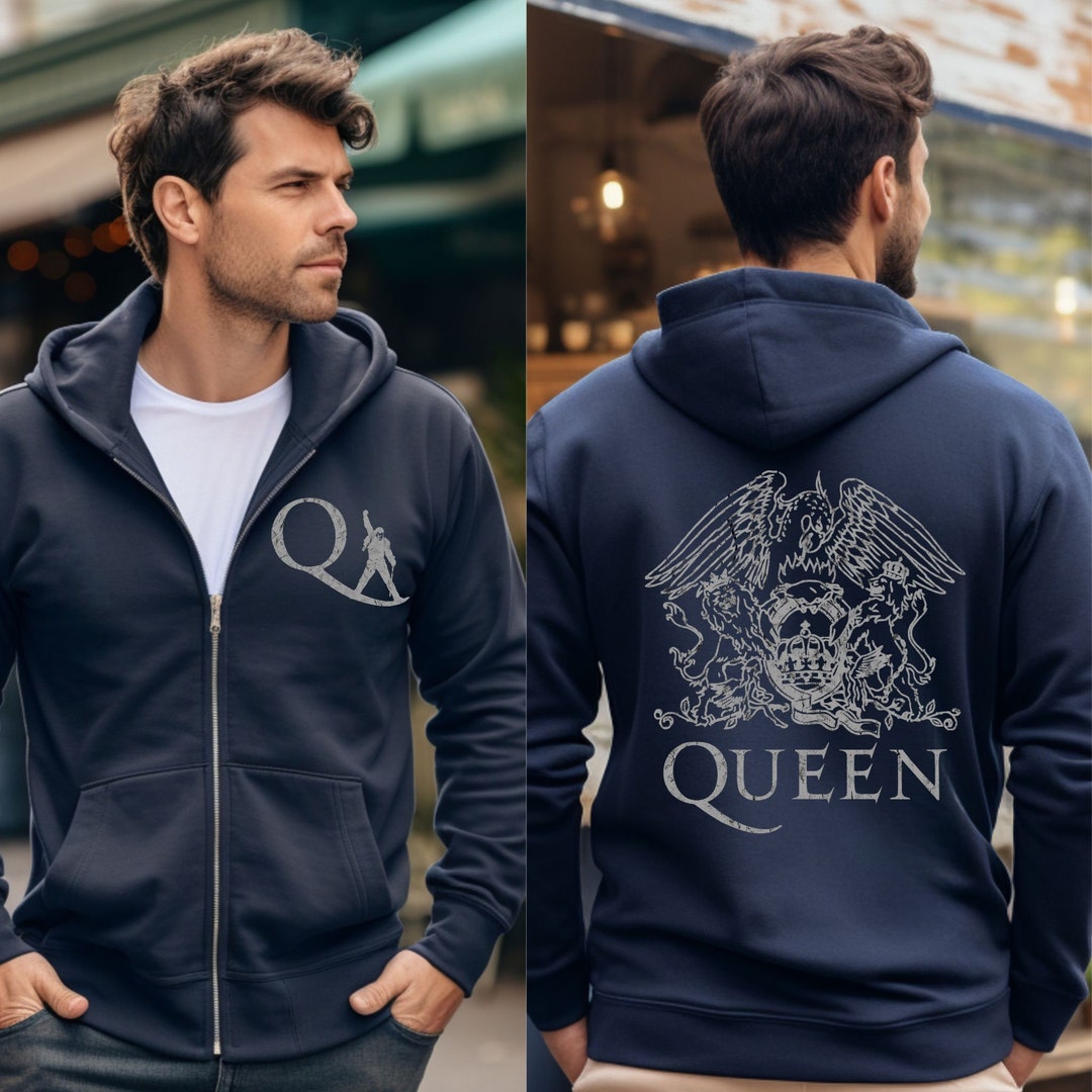 Extreme Distressed Rock Band Zip up Hoodie, Retro Rock and Roll Band ...