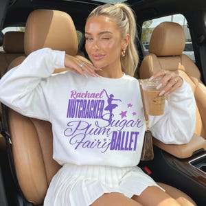 Sudadera personalizada de hada de azúcar, camiseta personalizada de ballet del cascanueces, top navideño del país de los dulces, regalo para bailarina principal, ropa de baile