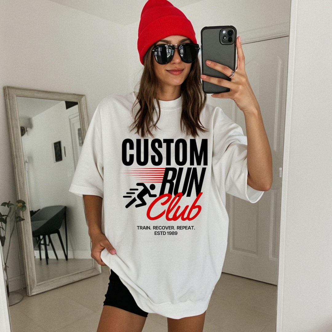 Custom Run Club Shirt, Personalized Runner Tee, Marathon Training Group ...
