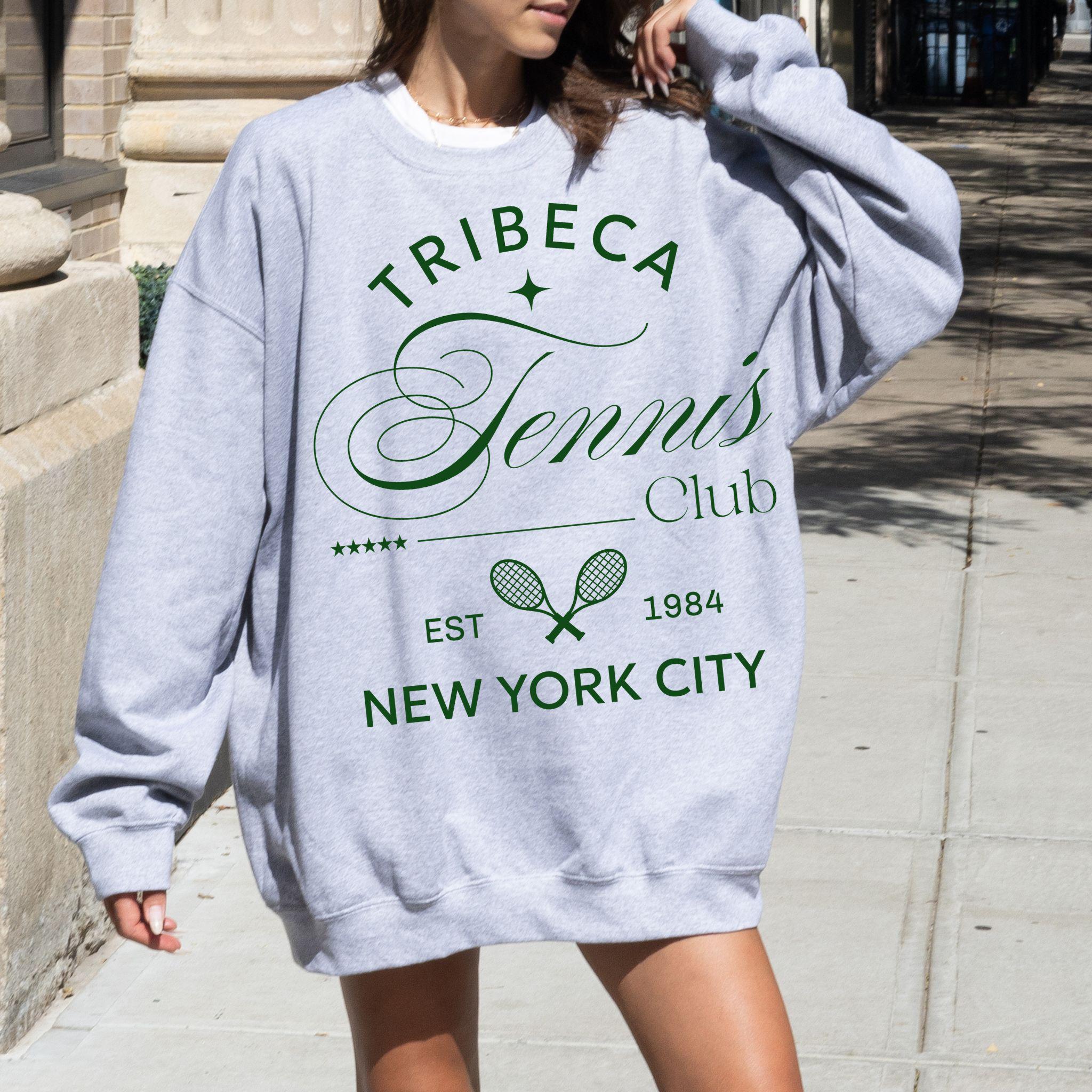 Tribeca Sweatshirt, Retro Aesthetic Tennis Club Shirt