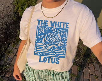 The White Lotus graphic tee, distressed Thailand shirt, Monkey jungle design shirt, trendy graphic tee, trending gift for TV lover