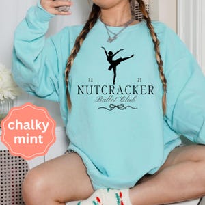 Felpa da balletto Schiaccianoci, maglietta della stagione Schiaccianoci, felpa leggera alla moda per ballerine, completo per prove alla sbarra, regalo per ballerine di danza classica