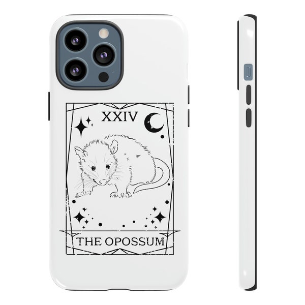 Opossum phone case, cute rodent gift, strange animal lover iPhone case, live weird fake your death gift