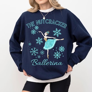 Felpa ballerina di danza classica Schiaccianoci, maglietta stagione Schiaccianoci, nella mia era Schiaccianoci, regalo ballerina, sulle punte, valzer dei fiocchi di neve