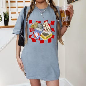 Sardines graphic tee, retro aesthetic tinned fish shirt, fisherman core clothing, fish tin tee, tomato girl summer tee, sardine lover gift