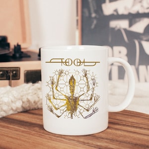 Tool band Ceramic Mug, sober grunge band gift, rock band coffee mug, schism concert tour present