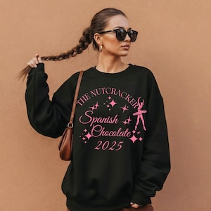 Felpa da balletto Schiaccianoci, maglietta personalizzata Spanish Chocolate 2025, abbigliamento per la stagione Schiaccianoci, regalo per il ruolo principale della ballerina, vestito per le prove