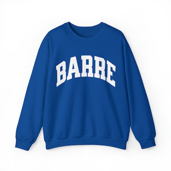 Barre Sweatshirt Barre Babe Apparel Barre Clothing Varsity Barre Sweatshirt Preppy Barre Clothing Barre Babe Clothing the Barre Shirt Etsy