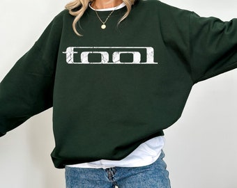 Distressed tool rock band crewneck sweatshirt, grunge band tool pullover, punk band sober fan shirt, tool concert tour clothing gift