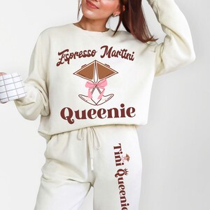 Martini Queenie Sweatpants, Coquette Aesthetic Tini Time Pants, Trendy ...