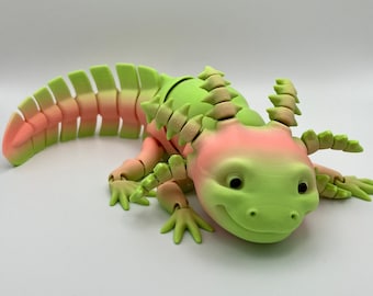 Axolotl mignon imprimé en 3D Articulé, flexible, agité | Plusieurs variantes, couleurs et tailles