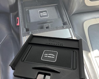 Plateau de chargement pour téléphone sans fil Jaguar XF 2009-2015 Rangement pour tableau de bord de la console centrale