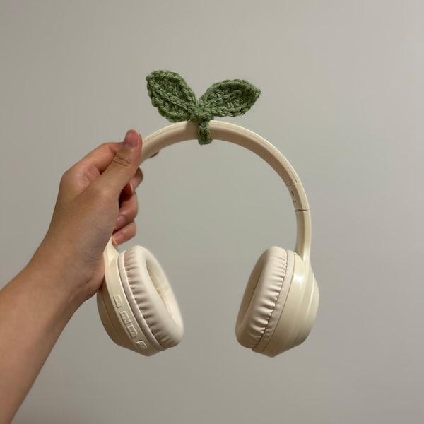 Crochet Leaf Headphone Etsy