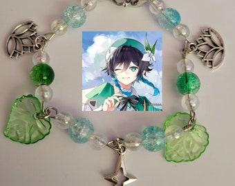 Bracelet fait main Genshin Impact (inspiré de Venti)