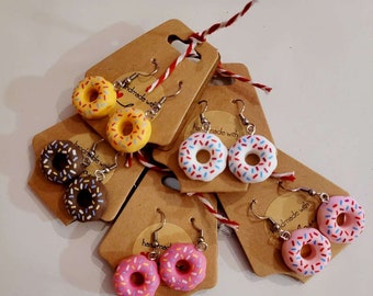 Ohrringe Hängeohrringe Donut Geschenk Sommer Geburtsatg Party Süßigkeiten Schmuck