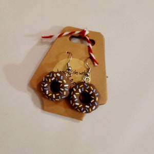 Ohrringe Hängeohrringe Donut Geschenk Sommer Geburtsatg Party Süßigkeiten Schmuck Schoko