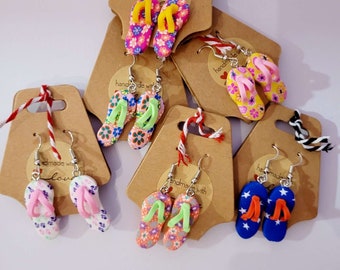 Ohrringe Hängeohhringe Flip Flop Schuhe Strand Party Sommer Geschenk Urlaub sCHMUCK