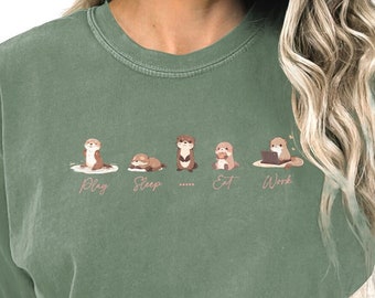 Cute Otter Tshirt Cute T-Shirt Gift For Otter Lover Sea Otter Funny Tee For Her Otter Gifts Otter Shirt Funny Gift For Moms Days Shirt