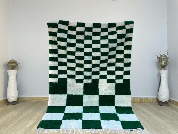 Moroccan Custom Green rug - Moroccan rug Green - Handmade rug - Moroccan berber rug - Beni ourain rug - Morocco rug - Moroccan area rug