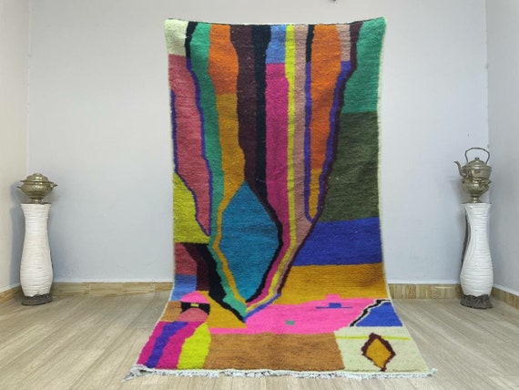 MOROCCAN Pink Rug , big pink carpet , Handmade pink Rugs , Customizable rug designs ,tapis marocain ,Custom Bohemian rugs .
