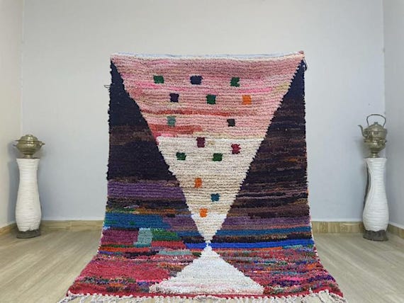 Handmade wool Rug, Authentic Moroccan Rug, Beni Ourain Rug, Custom Beni Ourain Rug, Colorful Moroccan Rug, Custom Rug, Custom Area Rug 8x10