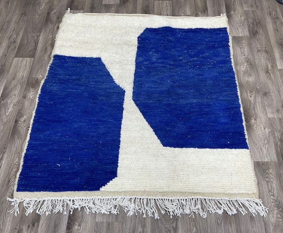 Moroccan rugs solid, berber rug blue, moroccan rugs runner, moroccan rugs blue, moroccan rugs and runners,  handmade rug, oushak rug