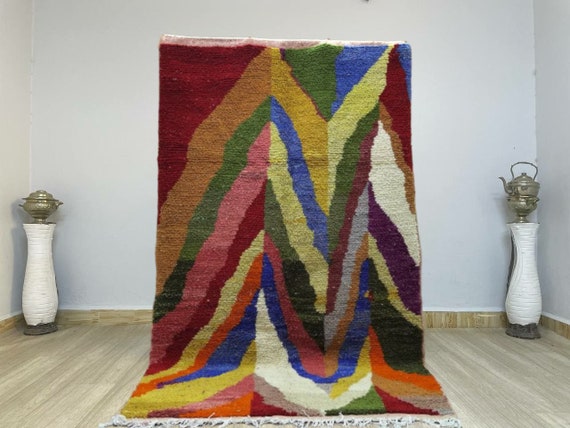 Moroccan pink and orange rugs | Morocco Rug | orange carpet | pink rugs | Pink and Orange Rugs for living room | Rug for Bedroom Aesthetic