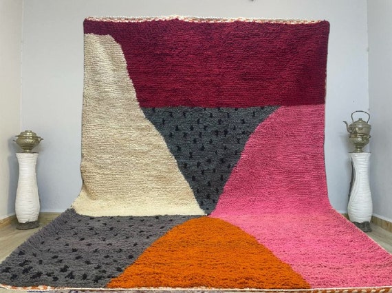 colorful rugs moroccan - handmade rugs 8x10 - wool rugs navy - moroccan rugs new - moroccan rugs large - handmade rugs wool - area rugs 8x10