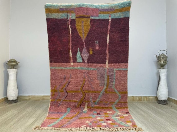Beni ourain rug, Authentic Moroccan rug, Berber carpet, Genuine Wool rug, Handmade rug, Beni ourain style, Area rug, Tapis berbere, Teppich