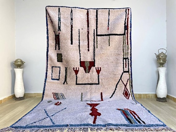Moroccan rug handmade - Moroccan area rug - Beni ourain rug - Moroccan berber rug - Handmade rug - Morocco rug - Moroccan wool rug