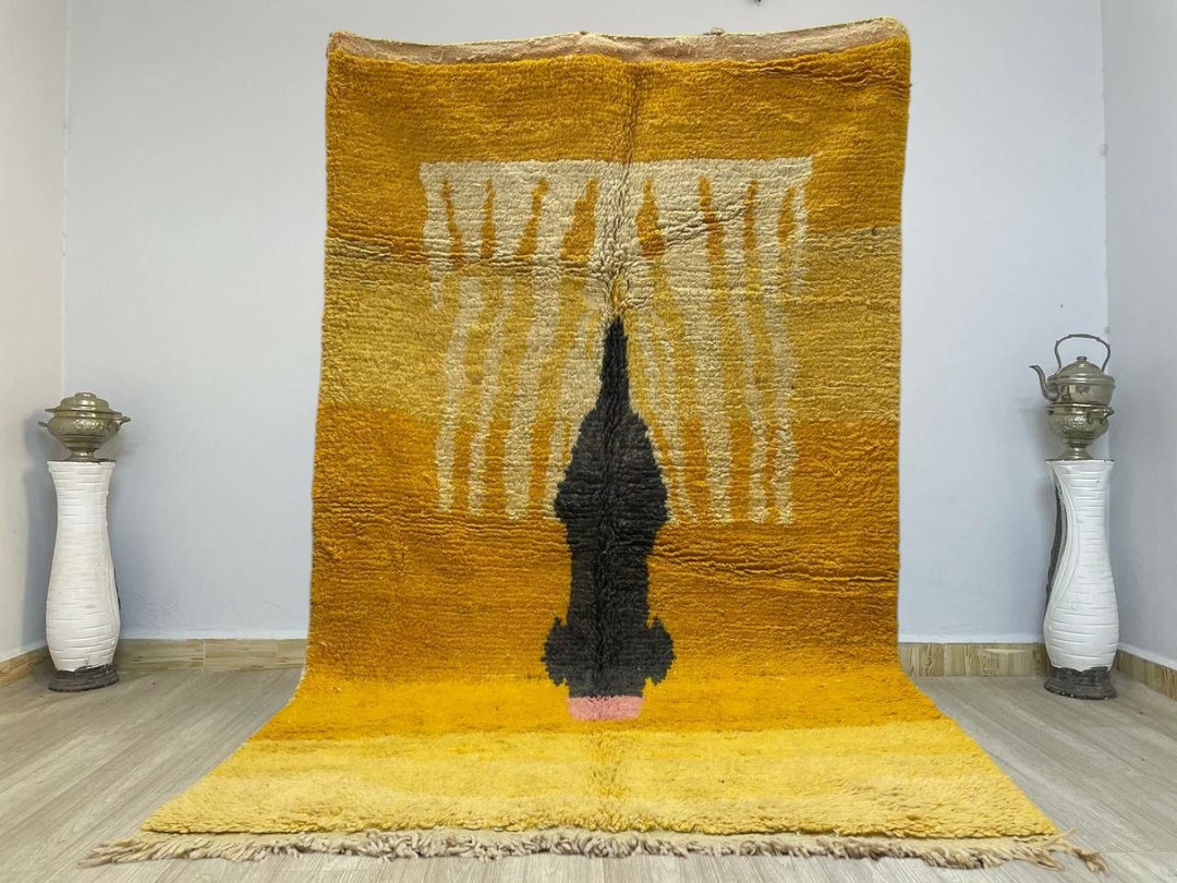 Bohemian Moroccan Decor Inspired Hand Woven Boho Cotton Rug