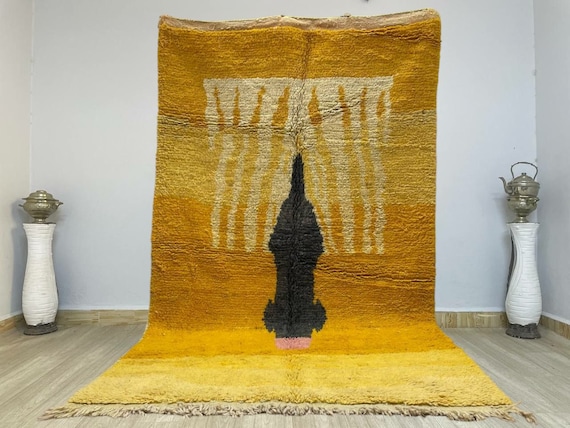 Bohemian Moroccan Decor Inspired Hand Woven Boho Cotton Rug, Scandinavian Nordic Rugs.
