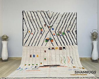 Handmade Beni Ourain Rug: Custom Moroccan Wool Rug