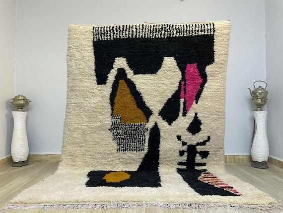 Amazing Moroccan rug - Handmade Custom rug - Boujaad rug - Moroccan berber rug - Moroccan area rug - Morocco rug - Berber rug - wool rug