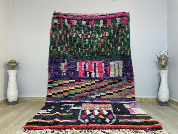 Boujaad rug custom, rugs for any room, rugs for mom, rugs for girls, rugs custom moroccan colorful rug, moroccan rugs blue and white