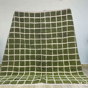 Custom Green rug - Moroccan rug Green - Handmade rug - Moroccan berber rug - Beni ourain rug - Morocco rug - Moroccan area rug