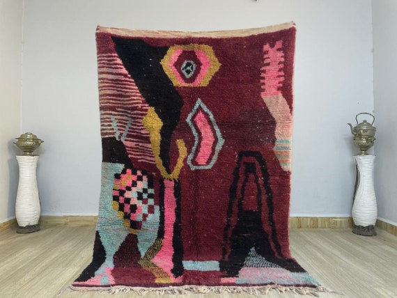 AMAZING Moroccan Brown Rug for living room, berber rug, teppich Moroccan, Brown rugs, morrocan rug, large rug, abstract rug, living room rug