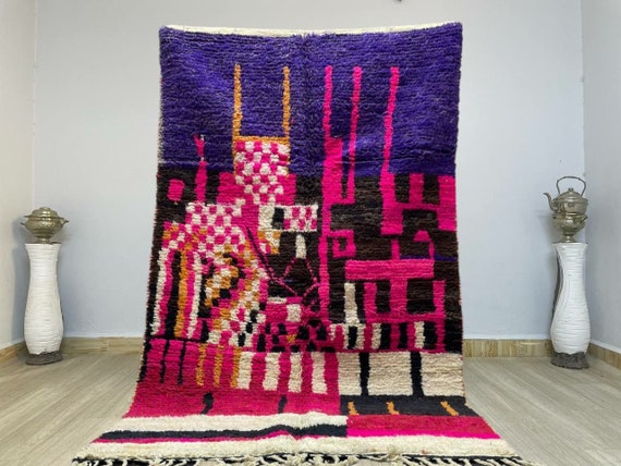 Moroccan pink and orange rugs | Morocco Rug | orange carpet | pink rugs | Pink and Orange Rugs for living room | Rug for Bedroom Aesthetic