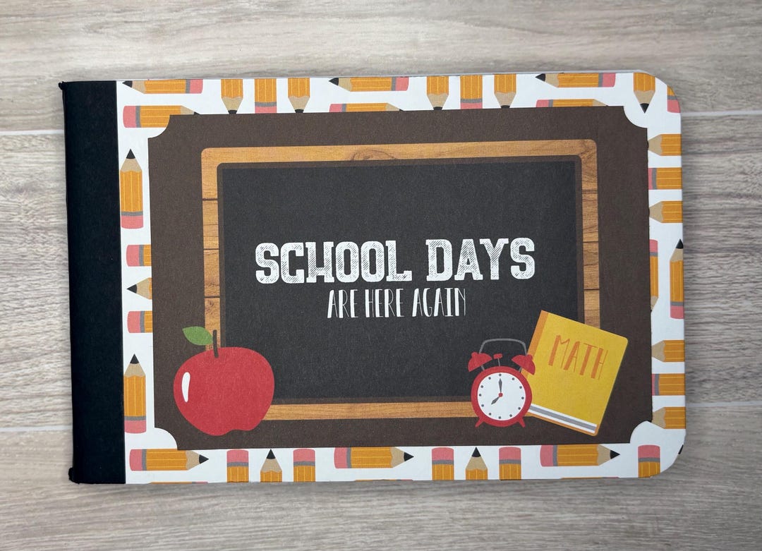 School Days Half Composition Notebook - Etsy