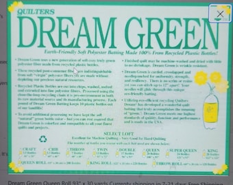 Quilters Dream Green Batting Rolls FREE SHIPPING