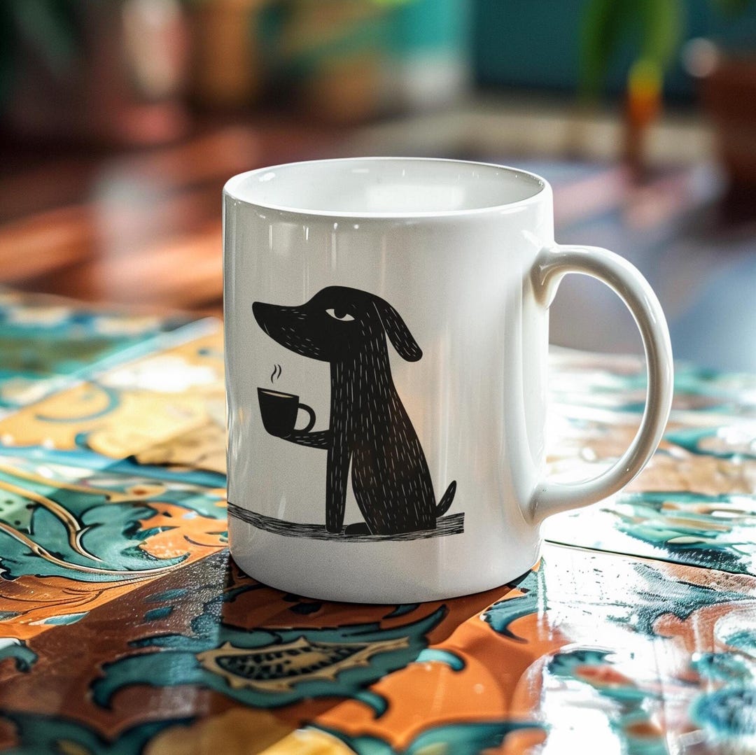 Tazza a forma di pecora, tazza da caffè in porcellana illustrata, regalo per gli amanti degli animali - Italia