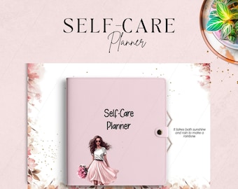 Yearly Self-Care Planner, Self-Care Planner, Digital Planner, Digital Self-Care, Weekly Wellness