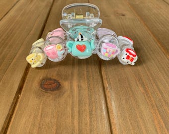 Nieuwe Thee Liefhebbers Haar Klauw Haar Clip Haaraccessoires Thee Kopjes Waterkoker Thee Tijd Thee Drinkers Leuk Cadeau