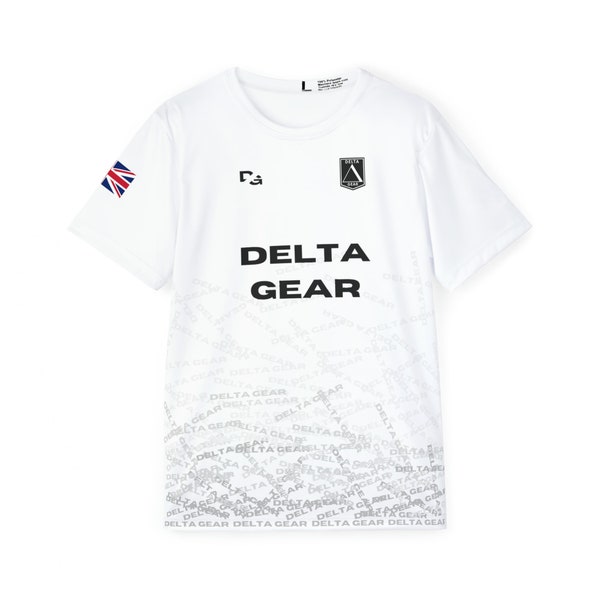 Delta Gear Men's White Sports football/soccer Jersey/Shirt