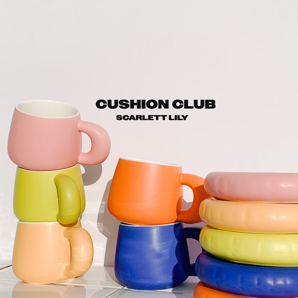 Cushion Ceramic Coloured Mug