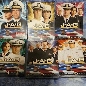 JAG Television series 6 full seasons on DVD, most sealed.