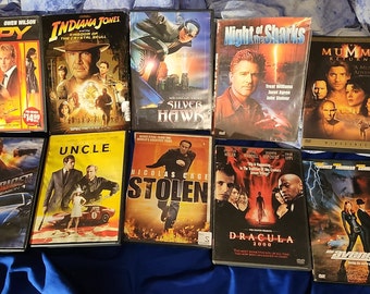 Películas en DVD/Blu-ray, muchas para elegir.