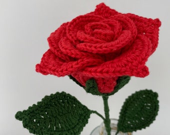 Rose au crochet