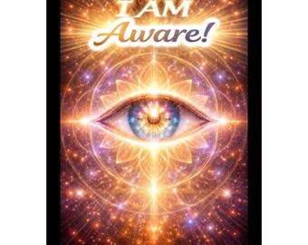 Autocollant PNG JE SUIS conscient | Affirmation motivante (téléchargement numérique)