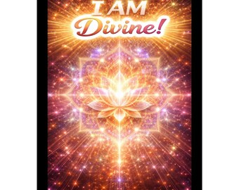 JE SUIS Divin PNG autocollant | Affirmation motivante (téléchargement numérique)